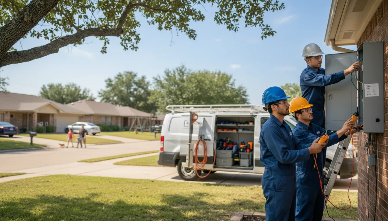 Certified electrician providing emergency electrical services in Comanche, TX